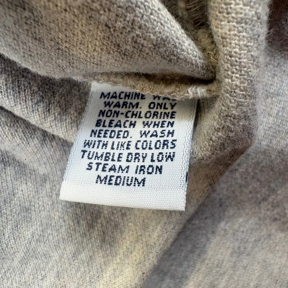 Polo Ralph Lauren Mens XL Grey Long Sleeve Pique Polo Shirt Cotton Silver Label